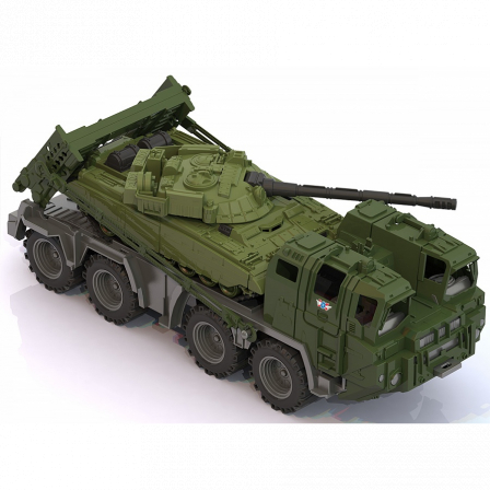 Военный тягач "Щит" с танком (4шт)