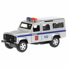 Машина мет.Технопарк Land Rover Defender Полиция12см,инерц,