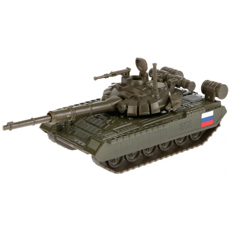 Танк Т-90 ТЕХНОПАРК  металл. инерц. 12 см,башня вращ.SB-16-19-T90-G-WB.19