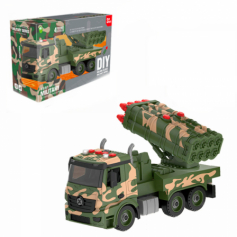 Машина с военной техникой,с отверткой  звук, свет №JK2023-2