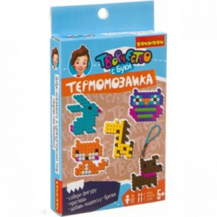 Набор для творчества  BONDIBON.  Термомозаика 2D (животные и птички)