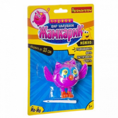 Чудики Bondibon Шар надувной "Жамкарик" сова,Blister card 15,2х5х22,9см