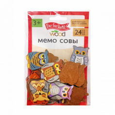 Игра настольная МЕМО "Совы" Far far land wood  (24 фишки в пакете)