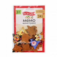 Игра настольная МЕМО "Монстрики" Far far land wood  (24 фишки в пакете)