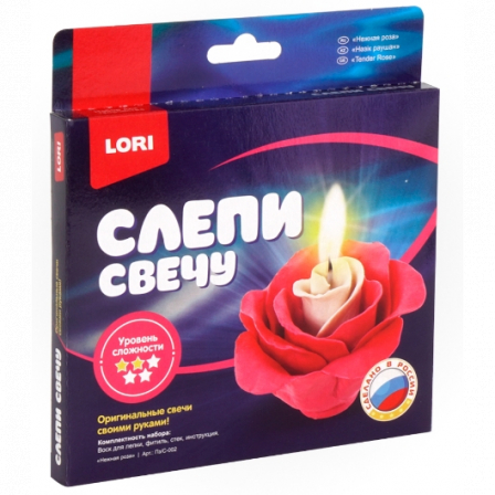 Слепи свечу "Нежная роза"