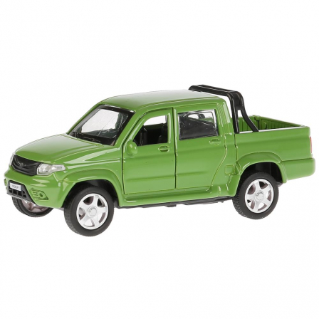 Машина мет.UAZ PICKUP мат. Зеленый Технопарк в кор.