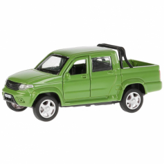 Машина мет.UAZ PICKUP мат. Зеленый Технопарк в кор.