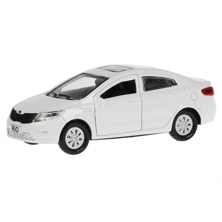 Машина металл "KIA RIO" 12см, открыв. двери, инерц, белый в кор. Технопарк