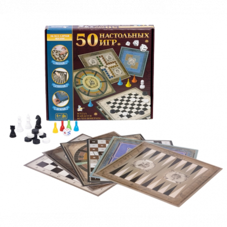 Игра настольная "50 настольных игр"