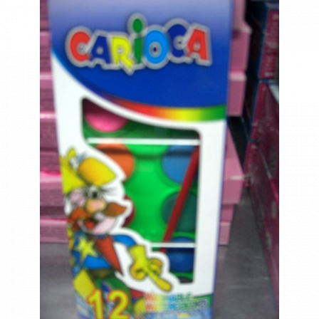 Краски 12 цветов CARIOCA 6/12