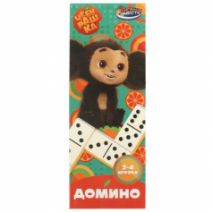 Настольная игра Чебурашка домино, кор.5*12*2см ИГРАЕМ ВМЕСТЕ в кор.2*180шт