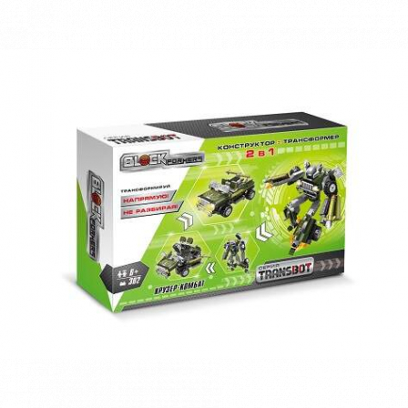 Конструктор 1TOY Blockformers Transbot "Крузер-Комбат", коробка