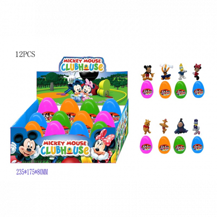 Ф Игрушка Яйцо сюрприз мультгерой (12 шт упак)