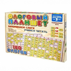 Игра развивающая деревянная "Слоговый планшет"