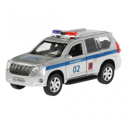 Машина Технопарк металл. TOYOTA PRADO, 12см,откр.багаж.инерц.