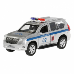 Машина Технопарк металл. TOYOTA PRADO, 12см,откр.багаж.инерц.