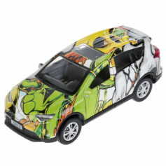Машина металл TOYOTA "toyota rav4 графити", длина 12см, инерц, в ассорт. в кор.Технопарк в кор2*36шт