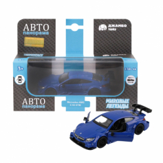 Машинка металл. 1:43 Mercedes-AMG C 63 DTM, синий, инерция, откр. двери,  в/к 17