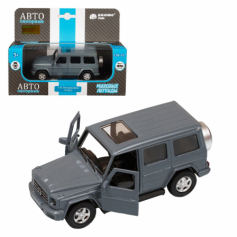 Машинка металл. 1:42 Mercedes-Benz G350d, серый, инерция, откр. двери,  в/к 17,5