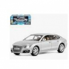 Машинка металл.ТМ "Автопанорама" 1:32 Audi A7, серебряный, свет, звук, откр. двери, капот и б