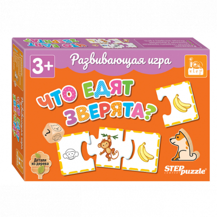Развивающая игра "Что едят зверята?" (IQ step)