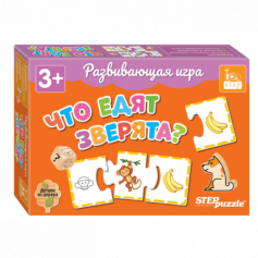 Развивающая игра "Что едят зверята?" (IQ step)