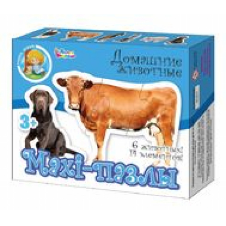 Пазлы Maxi "Домашние животные" 14эл (15шт)