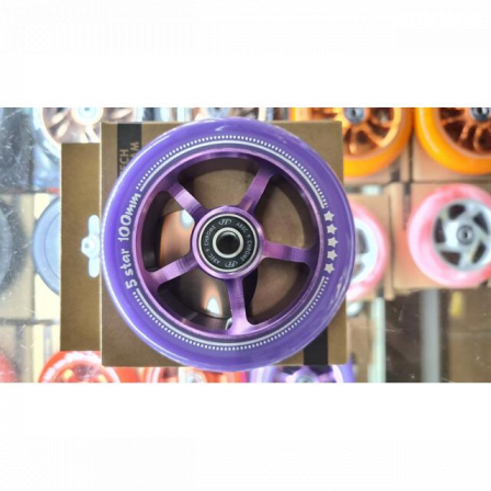Колесо для самоката X-Treme 100*24мм 5 star purple