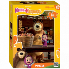 Мозаика "puzzle" 60 "Маша и Медведь. Лесные истории" (Анимаккорд)