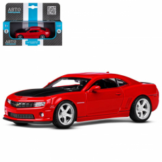 Машинка металлическая 1:43 Chevrolet Camaro SS, красный, откр. двери, инерция, в/к