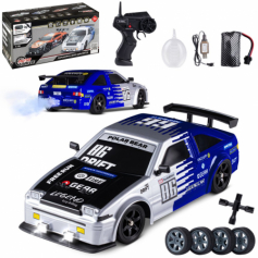 Р/У Машина для дрифта с паром, 4WD, запасн.колеса 4шт., свет, с аккум, в/к 31 AUTODRIVE 1:16 2.4GHz