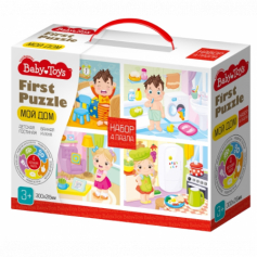 Пазл First Puzzle 4 в 1 "Мой дом" Baby Toys