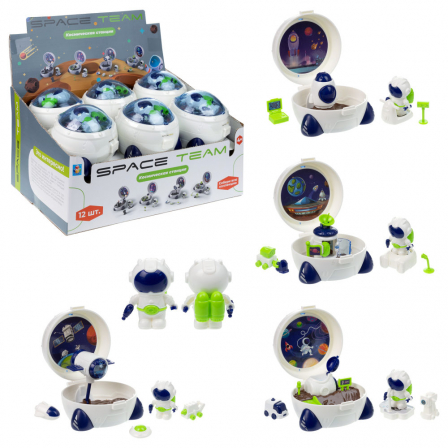 1toy Space Team Мини космическая станция (в асс. 4 вида, д/б 12 шт.)