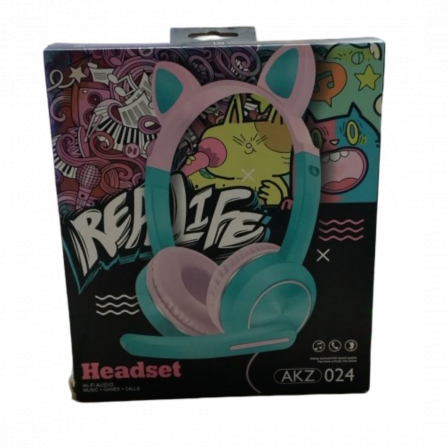 А Наушники HEADSET с микрофоном, в кор.