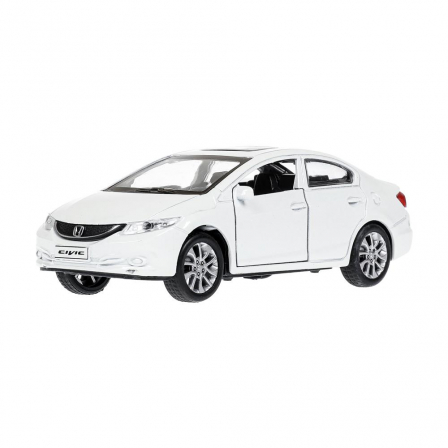 Машина"Технопарк" мет.Honda Civic 12см, инерц,открыв.двери,белый