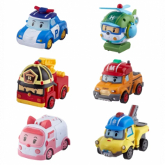 *Игровой набор Robocar Poli из 6 трансформеров мини