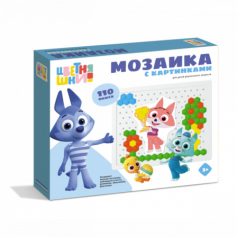 Мозаика с картинками (диаметр 13мм/110 деталей) «Цветняшки»