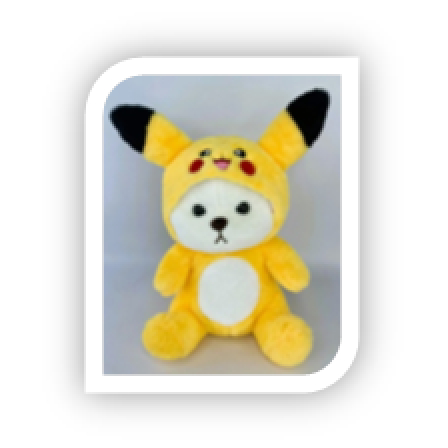 А Мягкая игрушка Мишка с капюшоном Пикачу 2479B-J-65