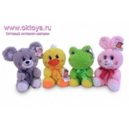 Игрушка мягкая Зоопарк 4 вида (84/8)