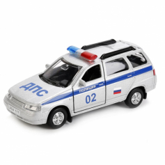 Машина "Технопарк" мет. инерц.. LADA 111 Полиция 12см.