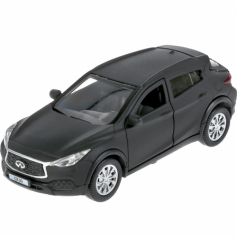 Машина металл "infiniti qx30 матовый" 12см, открыв.двери, инерц, черный в кор. Технопарк в кор2*36шт