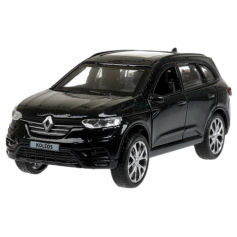 Машина металл RENAULT KOLEOS, длина 12см, открыв. двери, инерц, черный, в кор.Технопарк