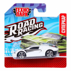 Машина металл ROAD RACING СУПЕРКАР 7,5 см, в ассорт, блист. Технопарк в кор.4*144шт