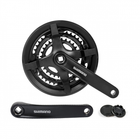 Шатуны Shimano Tourney алюминивые FC-TY301 24/34/42Т 170 м LU085027