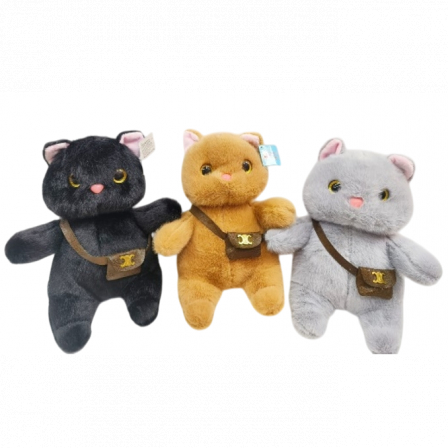 А Мягкая игрушка Кошка с сумочкой