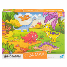 Игра детская настольная пазл "24 MAXI Динозавры"