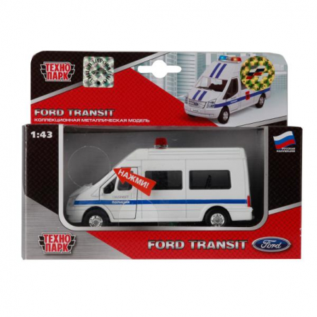 Машина "Технопарк" мет. инерц. FORD TRANSIT Полиция
