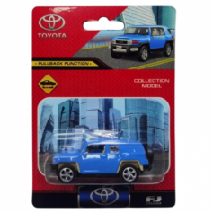 Машина металл TOYOTA fj cruiser, размер 7,5 см, инерция, блистер - в кор.2*288шт