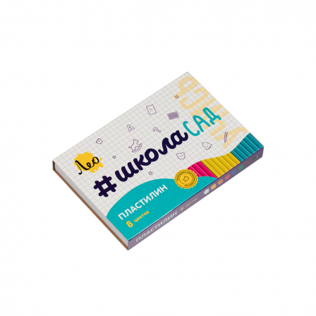 Пластилин классический   LMC-0108   160 г ( в картонной упаковке )  8 цв. .