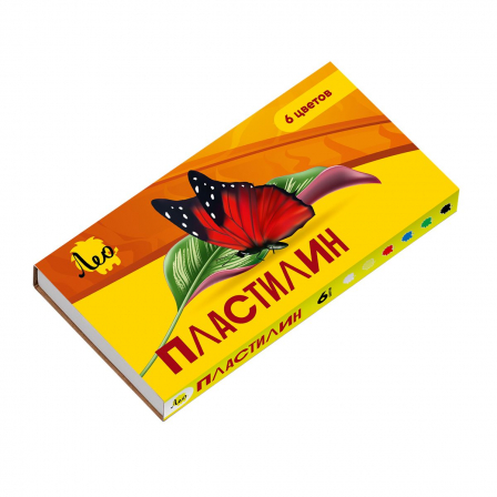 Пластилин классический   LBMC-0106   120 г ( в картонной упаковке )  6 цв. . LBMC-0106